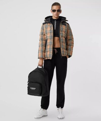 Burberry Women's Logo Print Nylon Backpack - Image 8