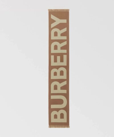 Burberry Womens Logo Wool Jacquard Scarf 20236581 5