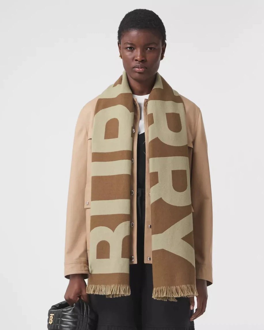 Burberry Women's Logo Wool Jacquard Scarf-20236581