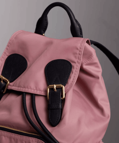 Buryerry Medium Rucksack in Technical Nylon and Leather 20225683 4
