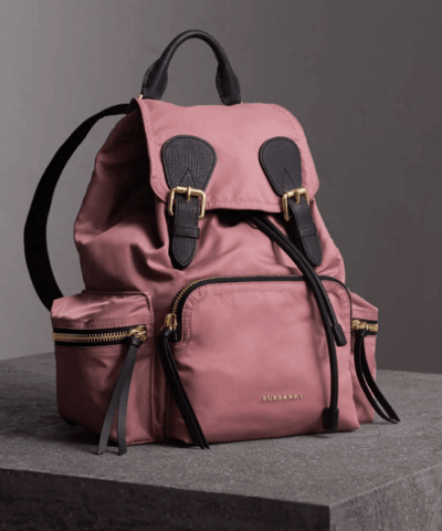 Buryerry Medium Rucksack in Technical Nylon and Leather-20225683