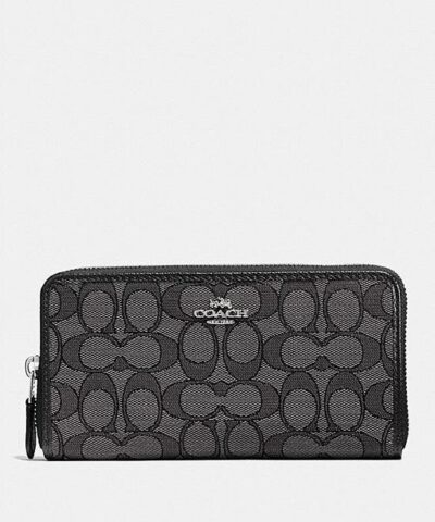 Coach Accordion Zip Wallet In Signature Jacquard-20223804