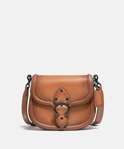 Coach Beat Saddle Bag, Pewter/Natural-20253292