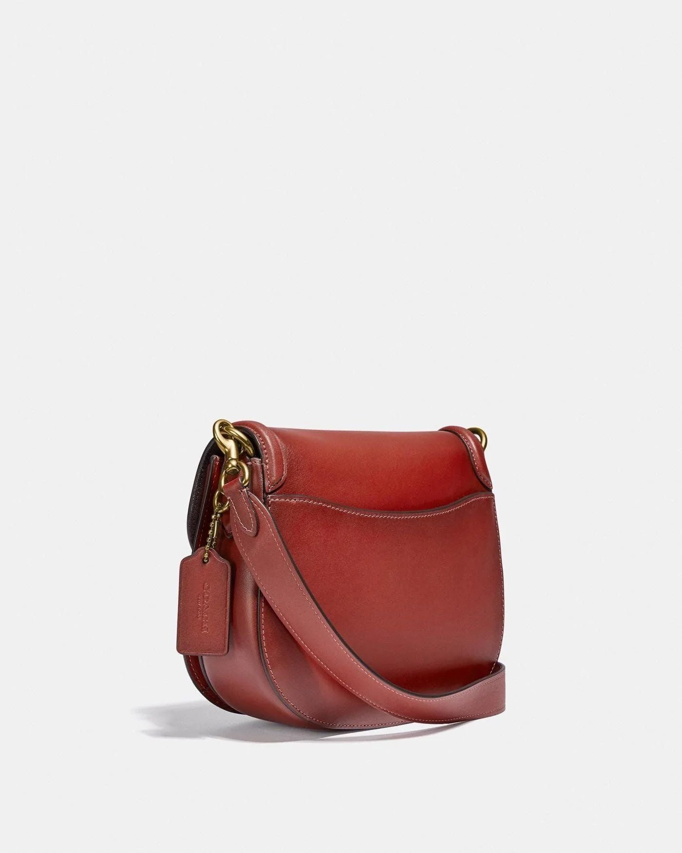 Alternative view of Coach Beat Saddle Bag, Red Sand