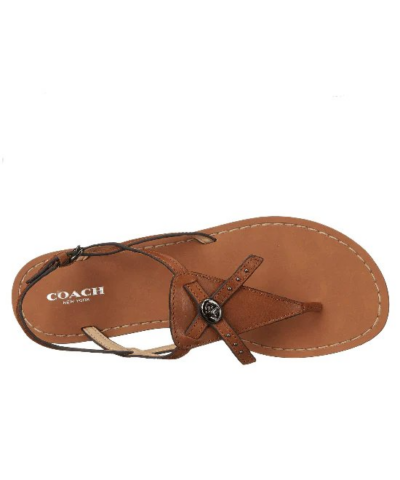 Coach Camara Flats Leather T Strap Thong Sandals 20230868 3