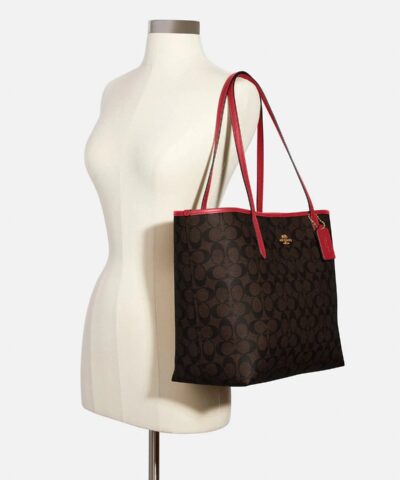 Coach City Tote In Signature Canvas 20237801 3