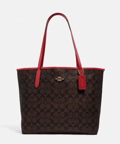 Coach City Tote In Signature Canvas-20237802