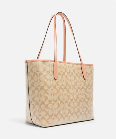 Coach City Tote In Signature Canvas-20237804
