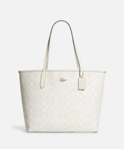 Coach City Tote In Signature Canvas-20237806