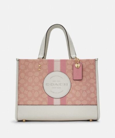 Coach Dempsey Carryall In Signature Jacquard With Coach Patch And Heart Charm-20243292