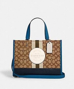 Coach Dempsey Carryall In Signature Jacquard With Stripe And Coach Patch 20257402 3