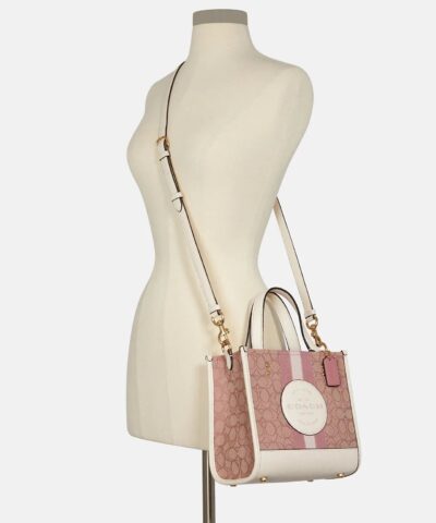 Coach Dempsey Tote 22 In Signature Jacquard With Coach Patch And Heart Charm 20243297 1