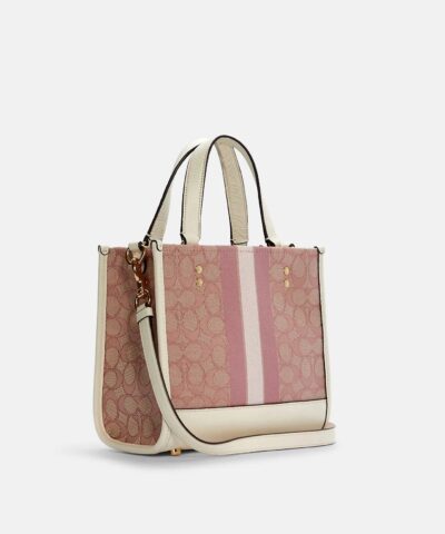 Coach Dempsey Tote 22 In Signature Jacquard With Coach Patch And Heart Charm 20243297 2