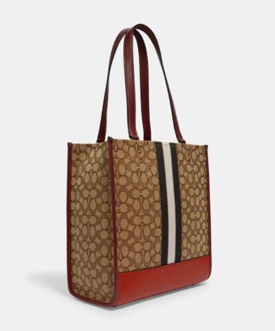 Coach Dempsey Tote In Signature Jacquard With Stripe And Coach Patch 20257421 1