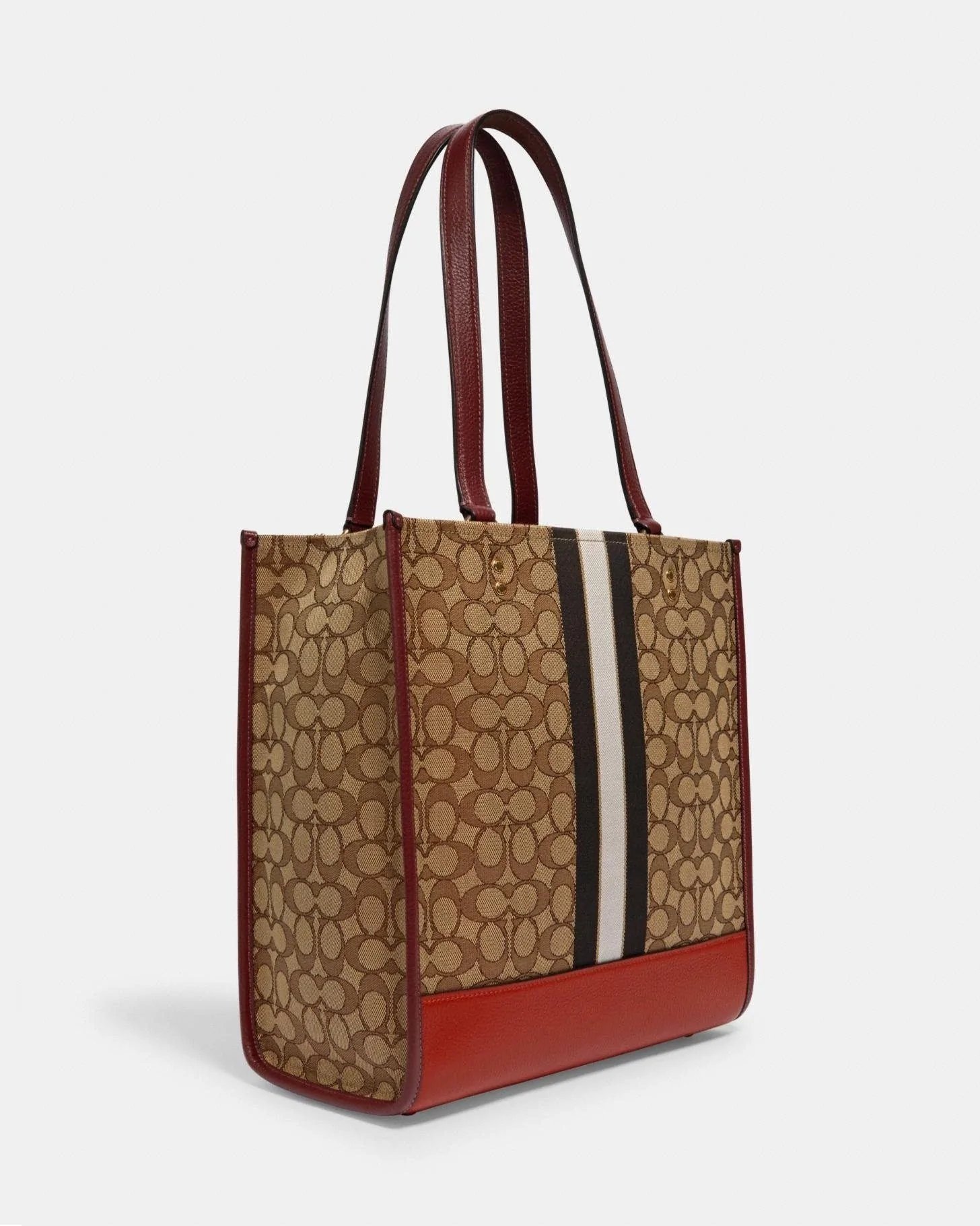 Alternative view of Coach Dempsey Tote In Signature Jacquard With Stripe And Coach Patch