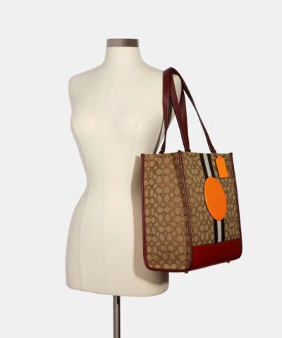 Coach Dempsey Tote In Signature Jacquard With Stripe And Coach Patch 20257421 3