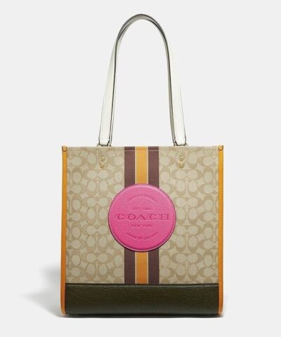 Coach Dempsey Tote In Signature Jacquard With Stripe And Coach Patch 20257421 5