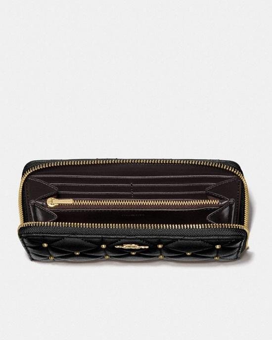 Alternative view of Coach F15763 Accordion Zip Wallet With Quilted Calf Leather Black
