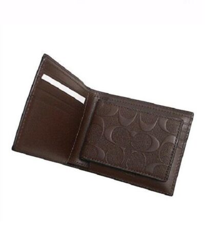 Coach F75371 Compact ID Wallet in Signature Crossgrain Leather 20223788 1