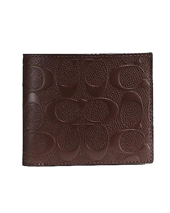 Coach F75371 Compact ID Wallet in Signature Crossgrain Leather-20223788