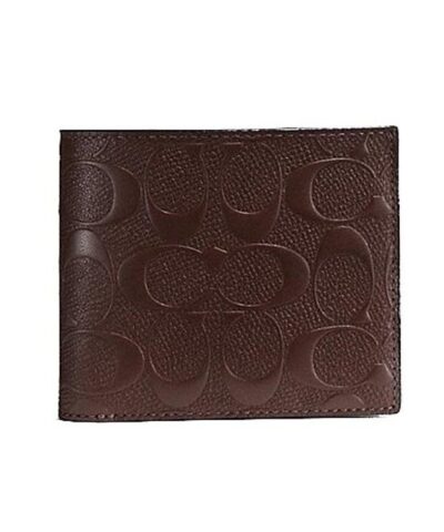 Coach F75371 Compact ID Wallet in Signature Crossgrain Leather-20223789