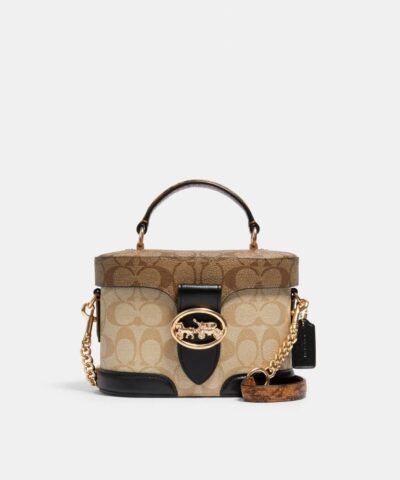 Coach Georgie Gem Crossbody In Blocked Signature Canvas-20254503