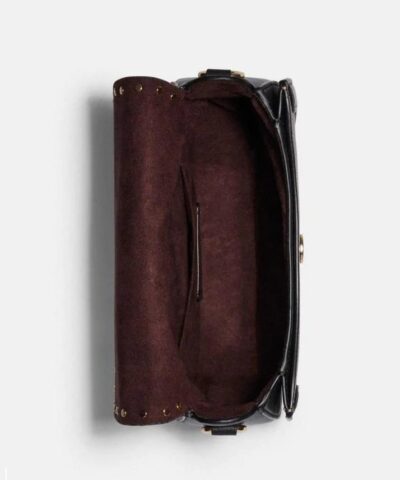 Coach Georgie Saddle Bag In Colorblock Signature Canvas With Rivets 20253382 2