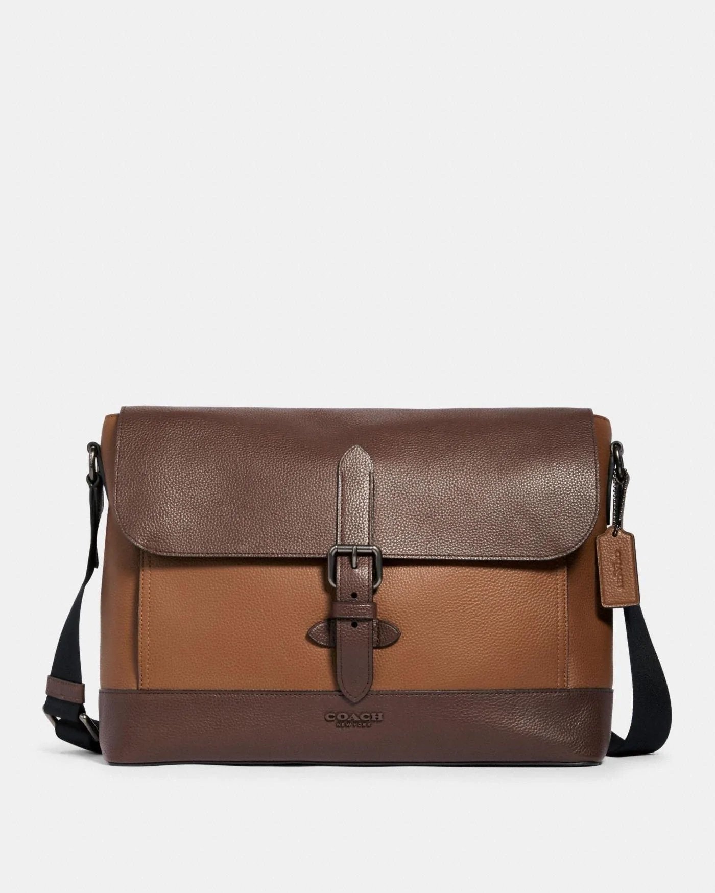 Coach Hudson Messenger In Colorblock-20250909