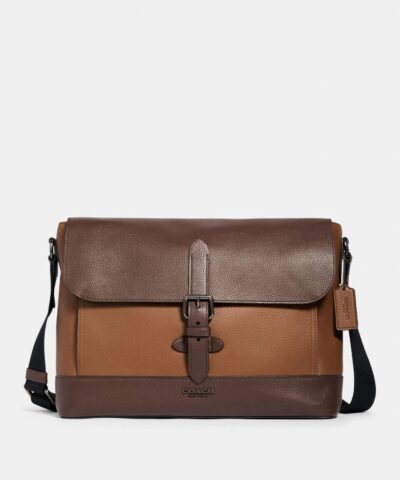 Coach Hudson Messenger In Colorblock-20250910
