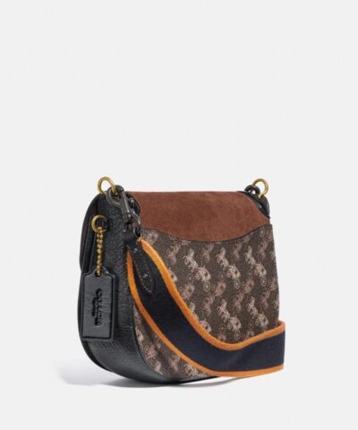 Coach Kat Saddle Bag 20 With Horse And Carriage Print 20232808 1