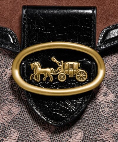 Coach Kat Saddle Bag 20 With Horse And Carriage Print 20232808 4