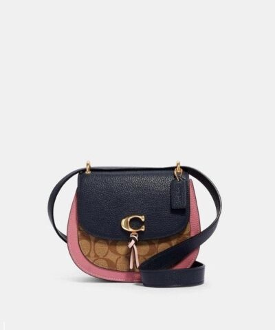 Coach Remi Saddle Bag In Colorblock Signature Canvas-20253388