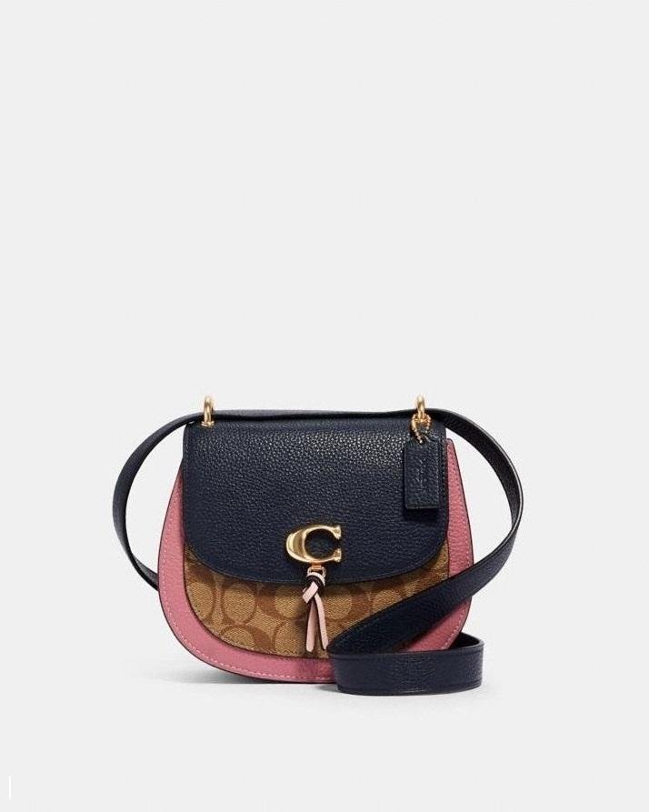 Coach Remi Saddle Bag In Colorblock Signature Canvas-20253388