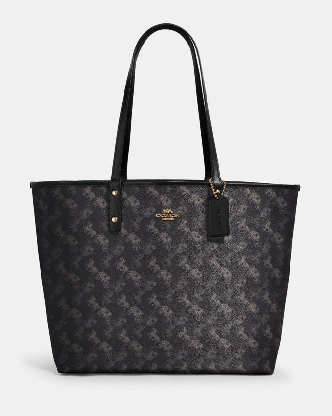 Coach Reversible City Tote With Horse And Carriage Print-20254494