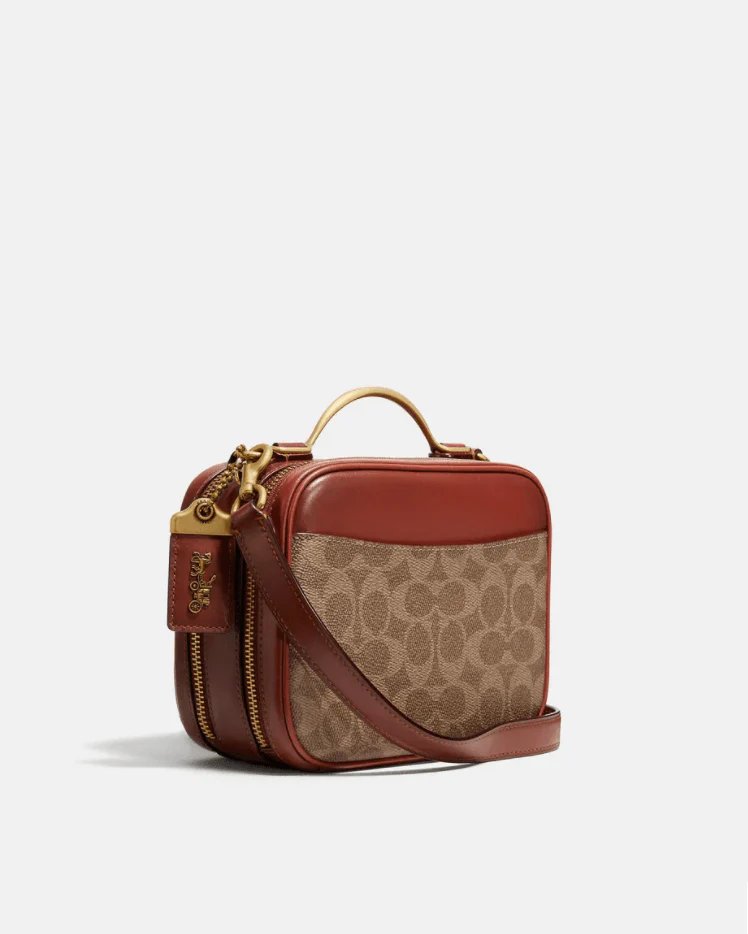 Alternative view of Coach Riley Lunchbox Bag In Colorblock Signature Canvas