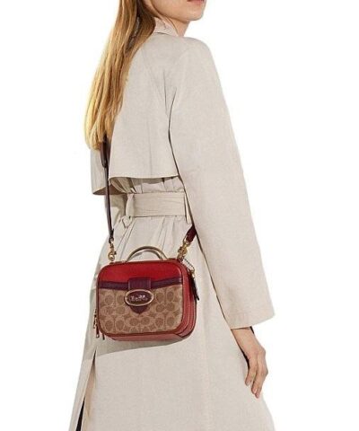 Coach Riley Lunchbox Bag In Colorblock Signature Canvas 20257390 4
