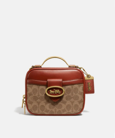 Coach Riley Lunchbox Bag In Colorblock Signature Canvas-20257391