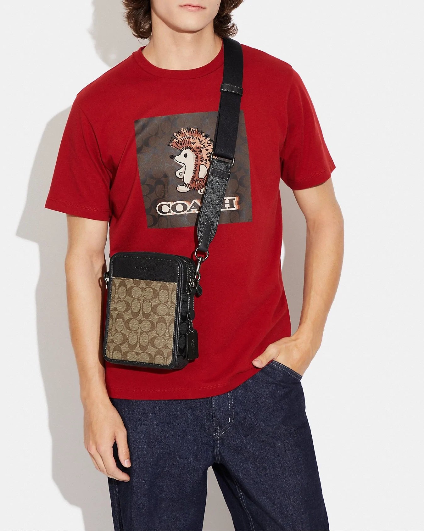 Alternative view of Coach Sullivan Crossbody In Blocked Signature Canvas