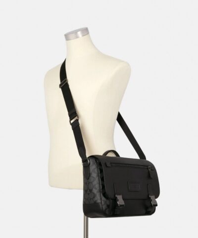 Coach Track Messenger In Signature Canvas 20250920 3