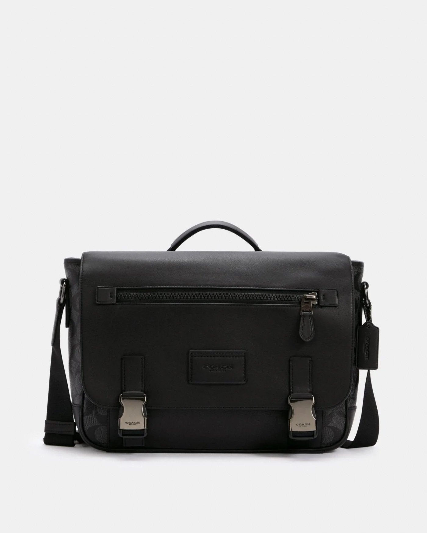 Coach Track Messenger In Signature Canvas-20250920
