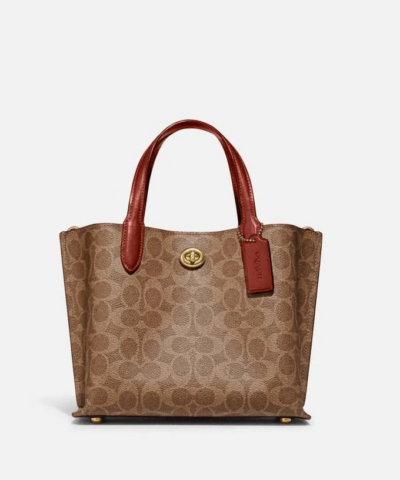 Coach Willow Tote 24 In Signature Canvas-20239631