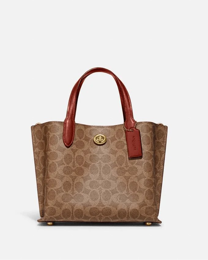 Coach Willow Tote 24 In Signature Canvas-20239631