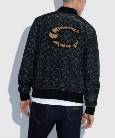 Coach X Michael B. Jordan Mummified Signature Reversible Leather Ma 1 Jacket 20238851 3