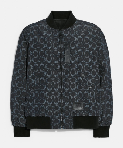 Coach X Michael B. Jordan Mummified Signature Reversible Leather Ma 1 Jacket-20238851