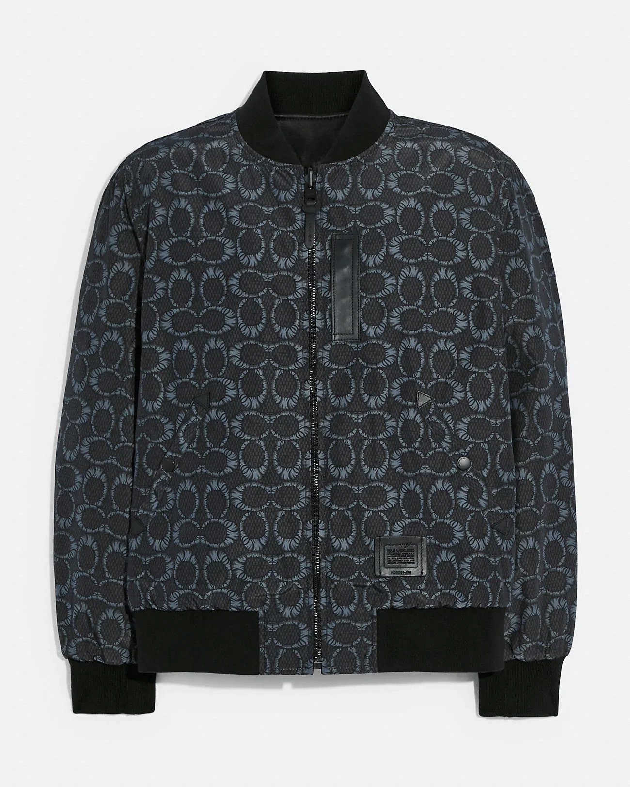 Coach X Michael B. Jordan Mummified Signature Reversible Leather Ma 1 Jacket-20238851