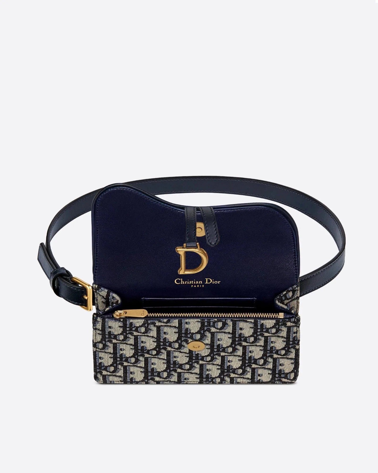 Alternative view of Dior Blue Dior Oblique Jacquard Saddle Belt Pouch