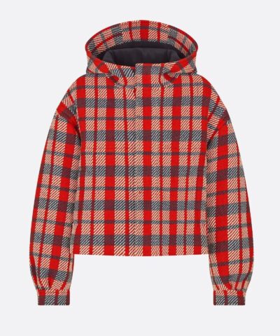 Dior ChecknDior Cotton and Wool Hooded Blouson 20249243 1