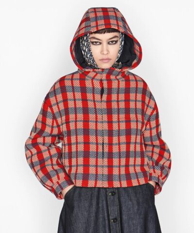 Dior Check'n'Dior Cotton and Wool Hooded Blouson-20249246