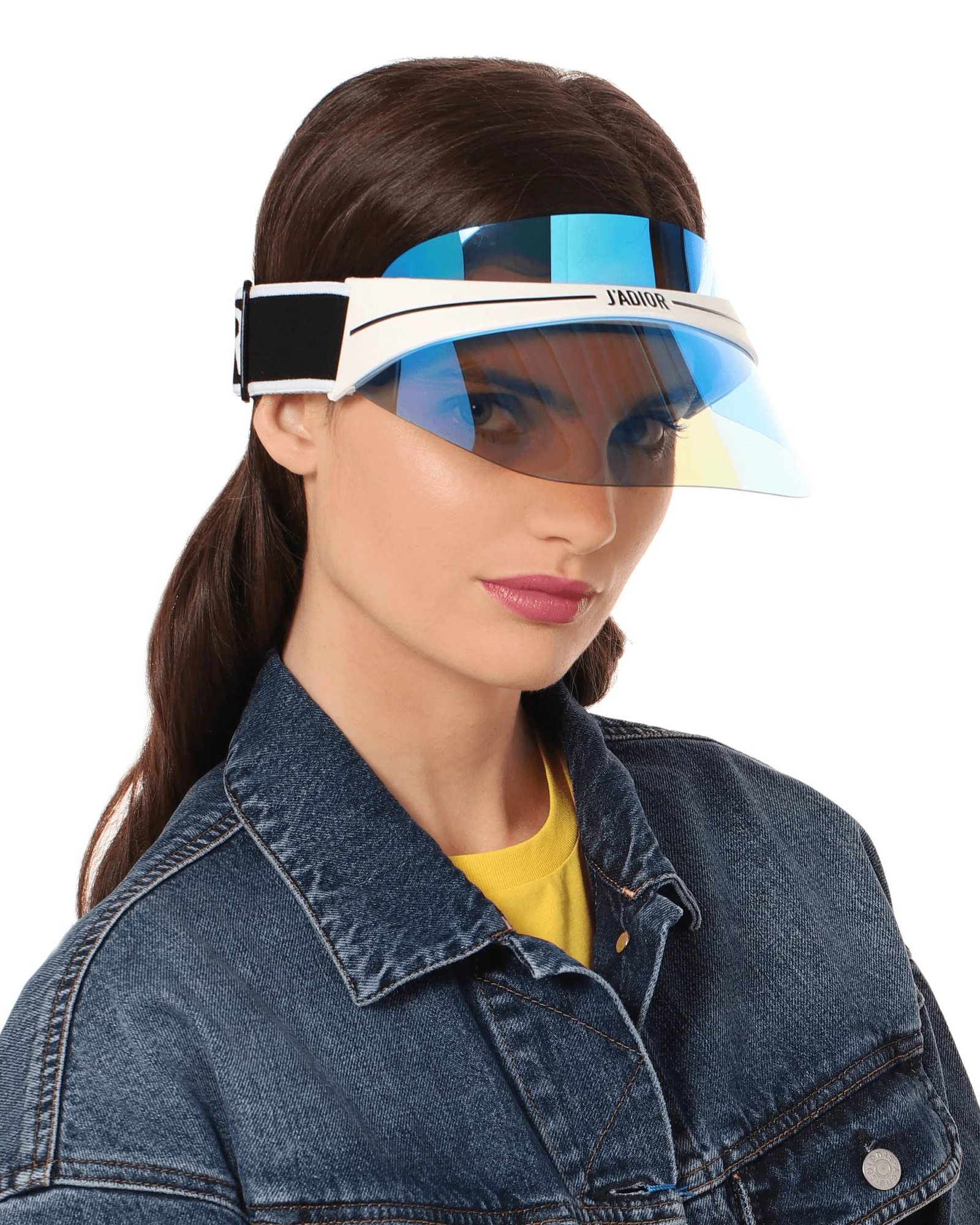 Alternative view of Dior DiorClub1 GOY White/Blue Visor