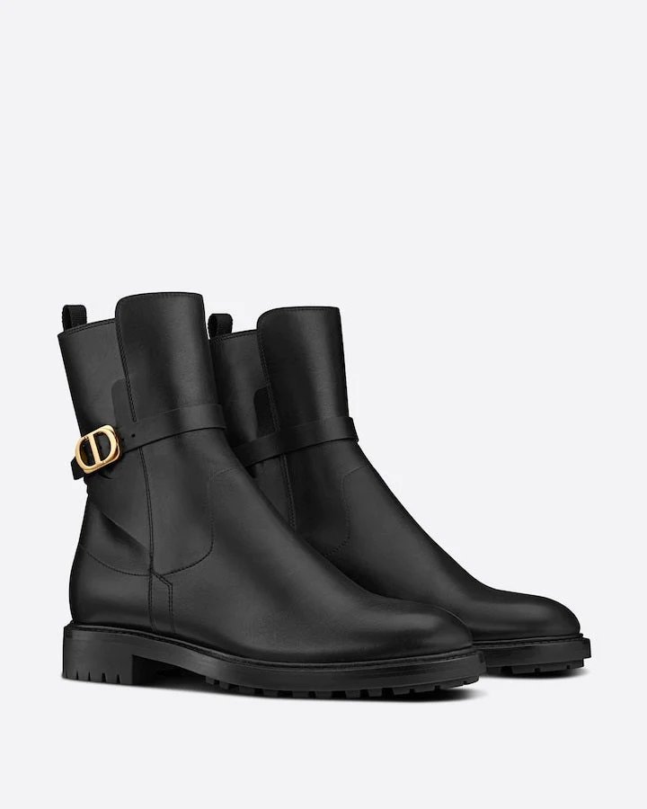 Alternative view of Dior Empreinte Ankle Boot Black Calfskin